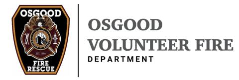 Osgood fire department logo